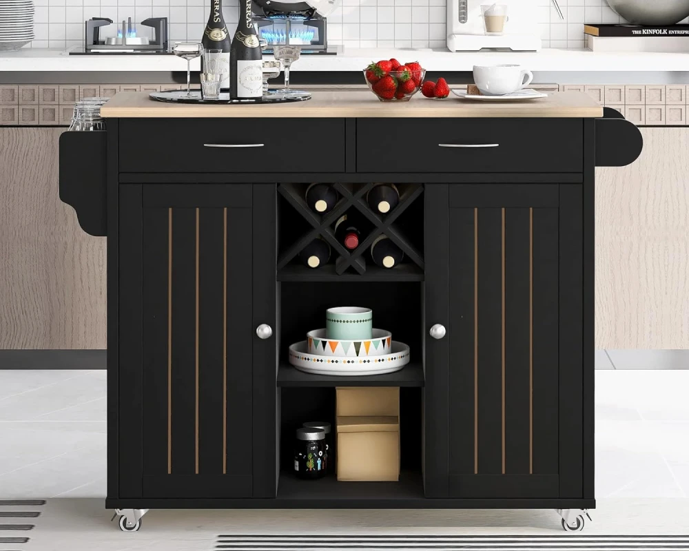 kitchen island with cabinets