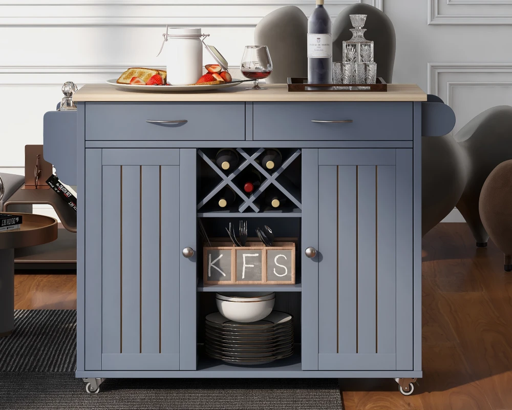 small kitchen island on wheels